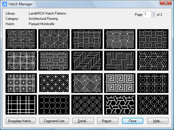 autocad free hatch library